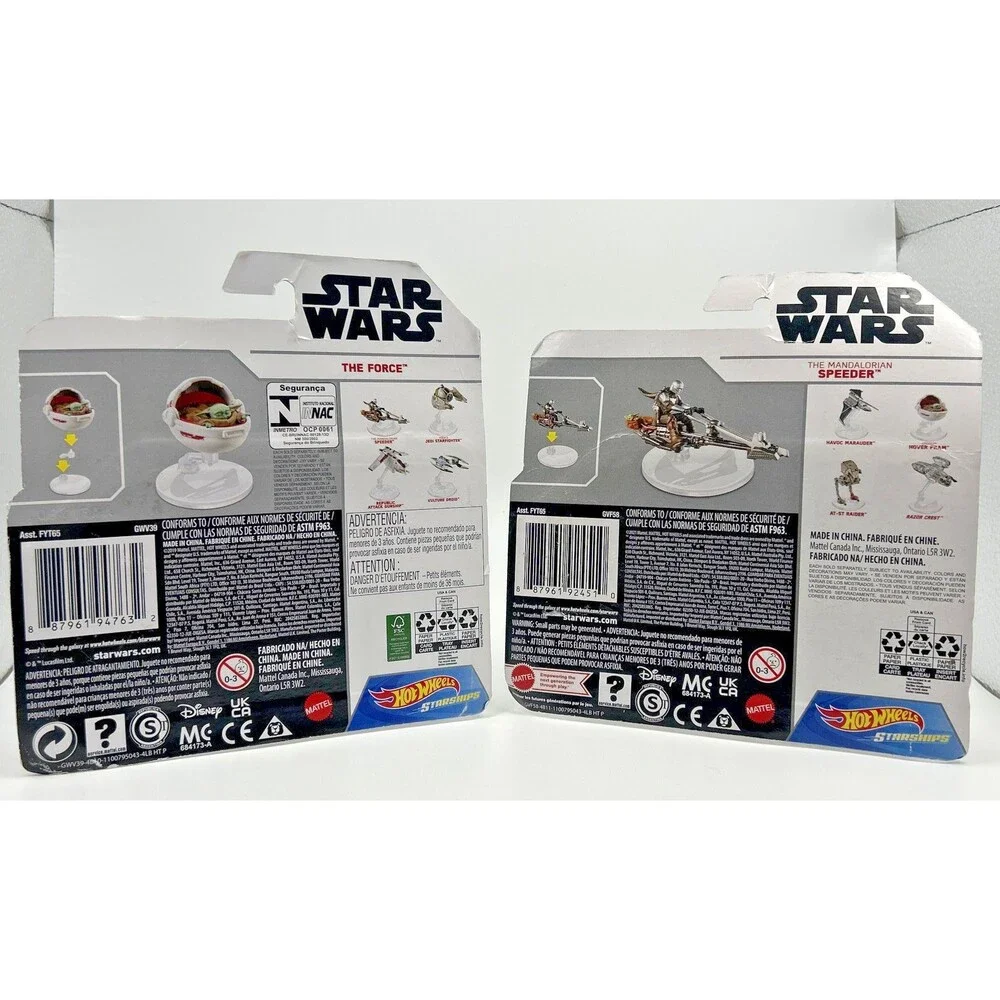 Star Wars Hot Wheels Set Of Two Mandalorian 